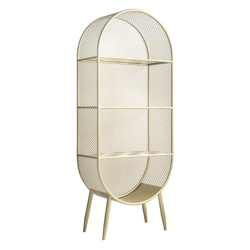 Glam Style Bookshelf Closed Back Bookcase forStudy Room Home Office