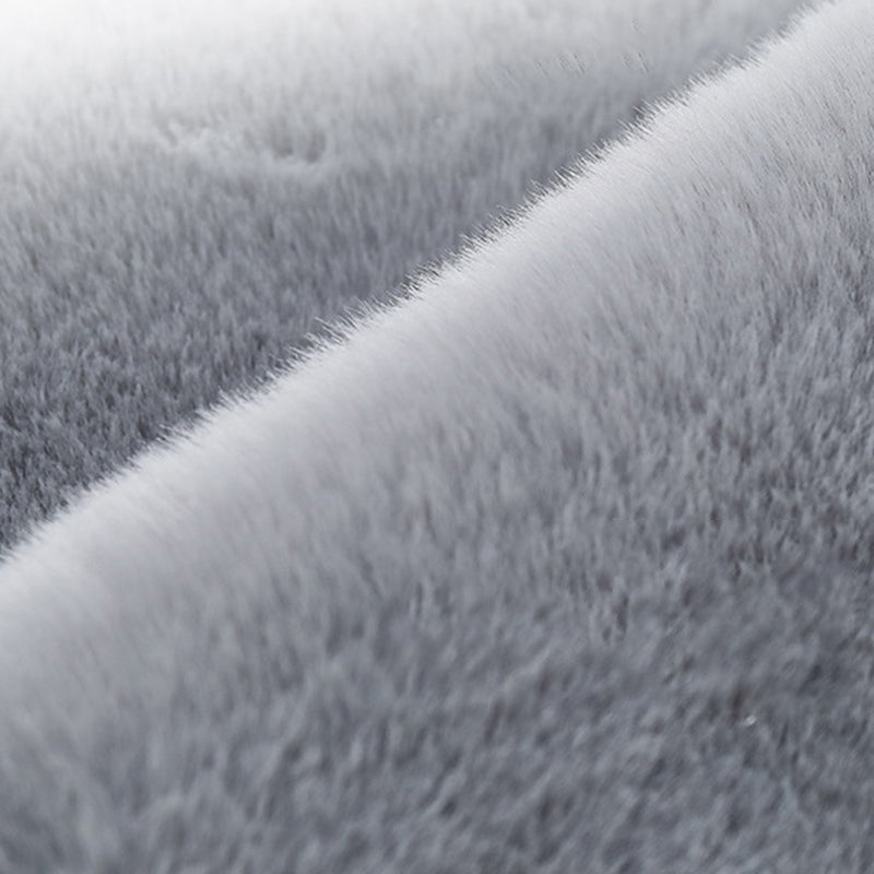 Novelty Irregular Shape Rug Solid Color Polyester Area Rug Carpet for Living Room