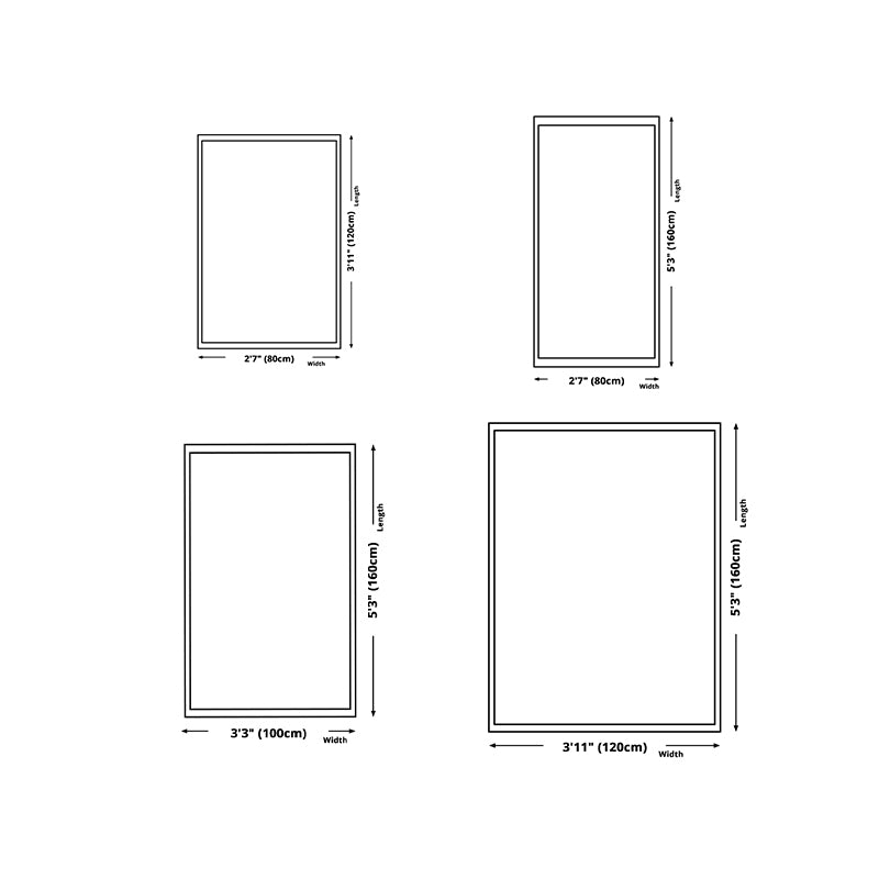 Artistic Style Living Room Rug Abstract Painting Carpet Polyester Washable Area Rug