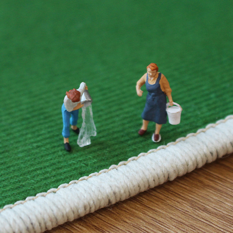 Colorful Color Block Soft Rug Abstract Style Loom Rug for Bedroom