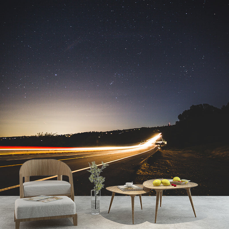 Traffic Photography Mural Wallpaper Decorative Bedroom Wall Mural