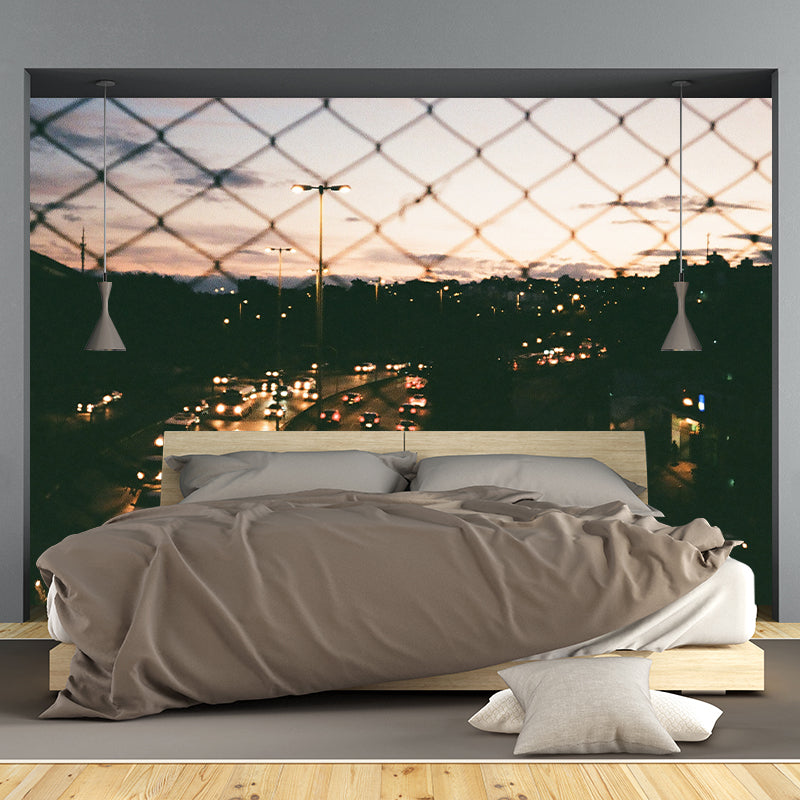 Photography Stain Resistant Wall Mural Wallpaper Traffic Sitting Room Wall Mural