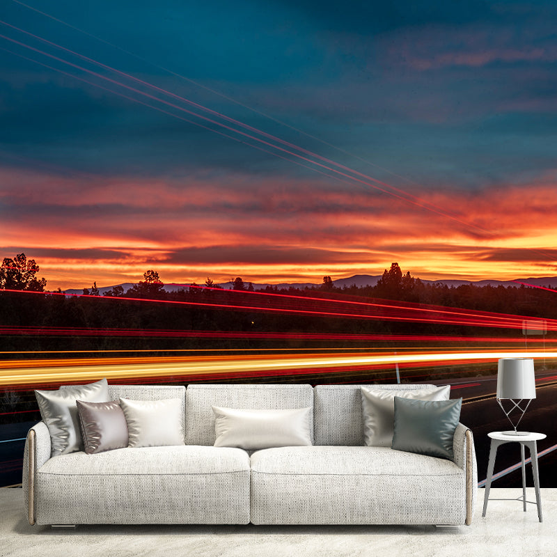 Wallpaper Modern Style Wall Mural City Traffic Sitting Room Wall Mural