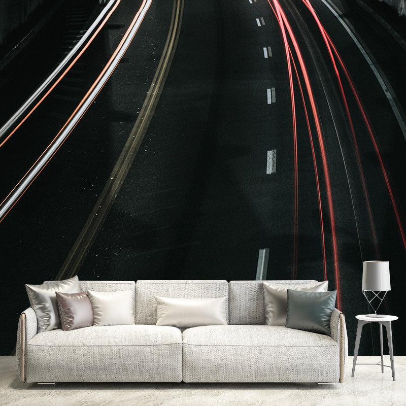 Wallpaper Modern Style Wall Mural City Traffic Sitting Room Wall Mural