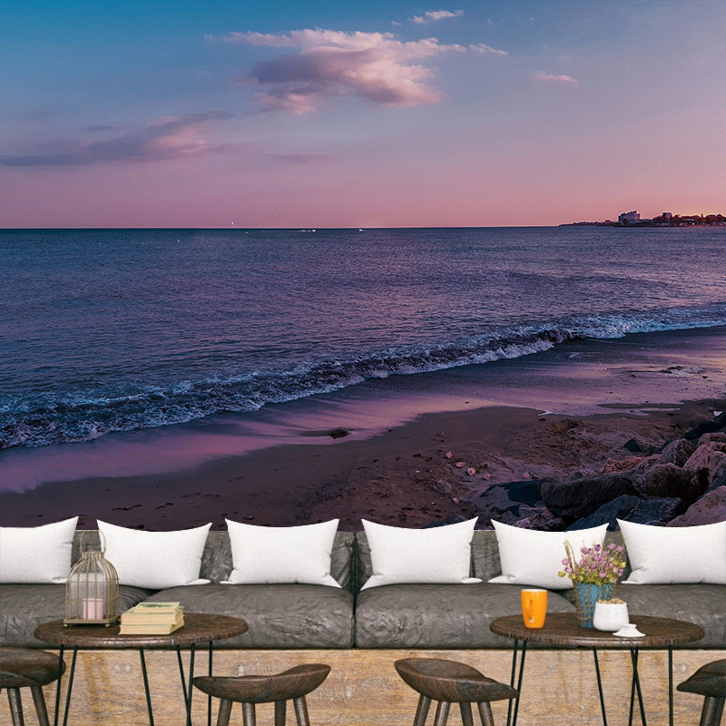 Decorative Photography Mural Wallpaper Sea Beach Indoor Wall Mural