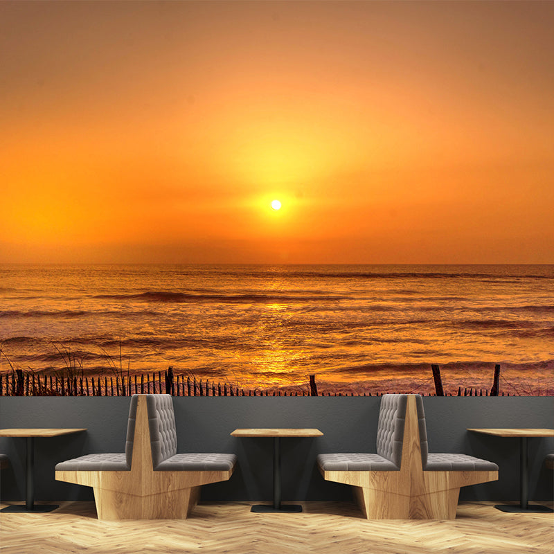 Decorative Photography Mural Wallpaper Sea Beach Indoor Wall Mural