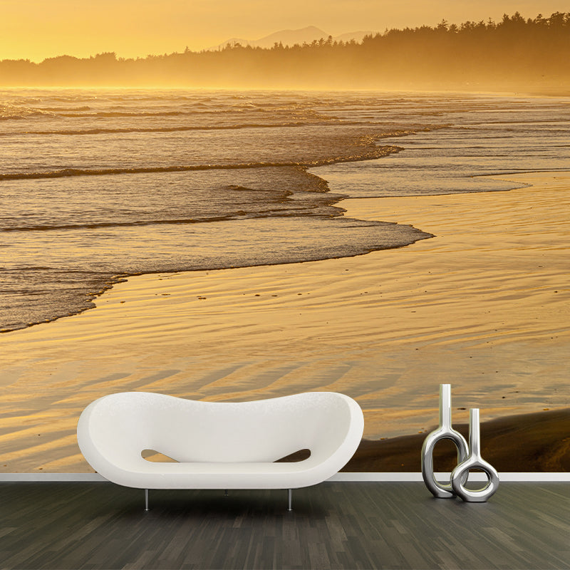 Sea Beach Photography Stain Resistant Mural Wallpaper Indoor Wall Mural