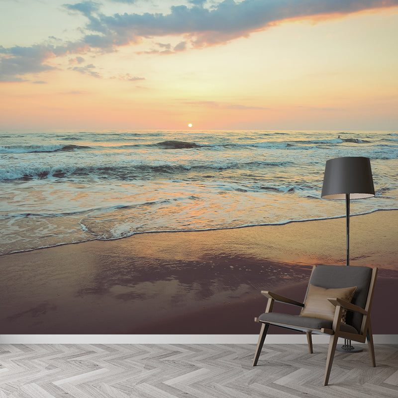 Sea Beach Photography Stain Resistant Mural Wallpaper Indoor Wall Mural