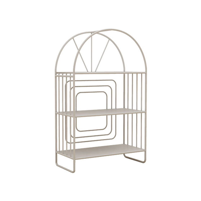 Scandinavian Style Metal Bookshelf Open Back Bookcase for Office