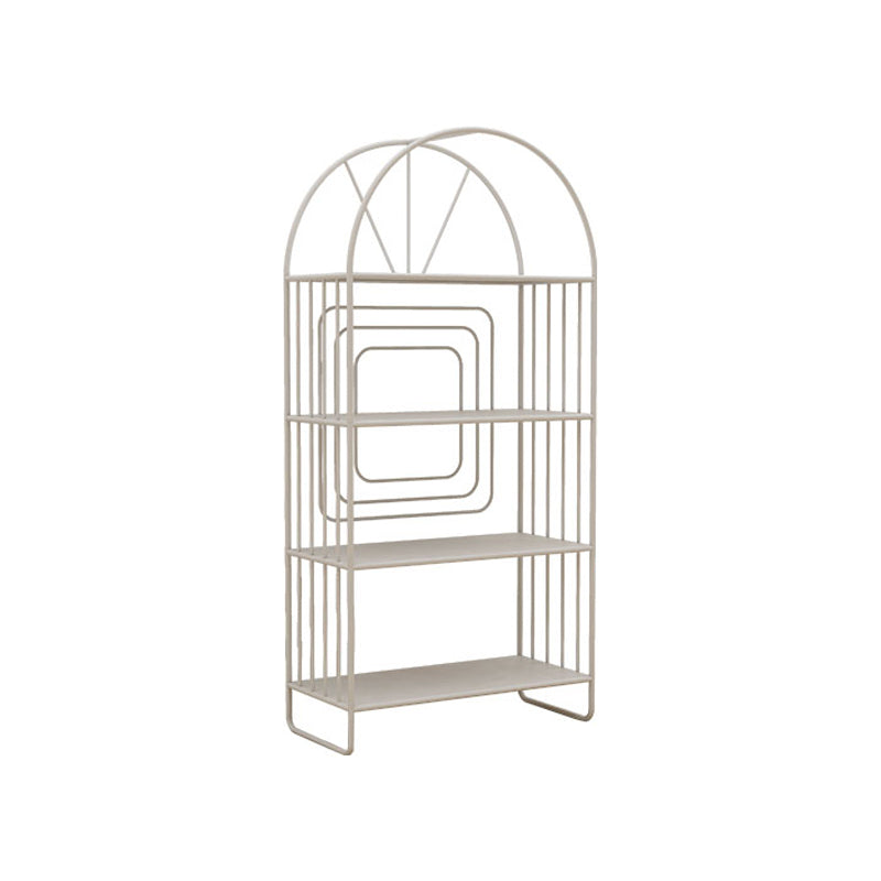 Scandinavian Style Metal Bookshelf Open Back Bookcase for Office