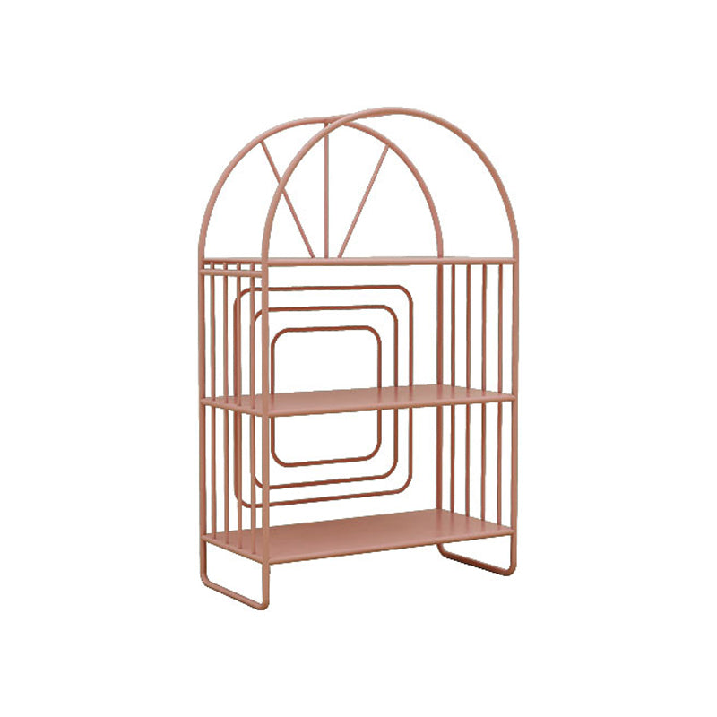 Scandinavian Style Metal Bookshelf Open Back Bookcase for Office