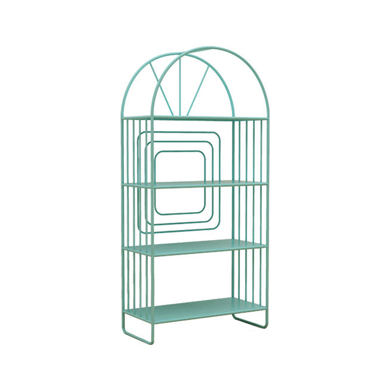 Scandinavian Style Metal Bookshelf Open Back Bookcase for Office