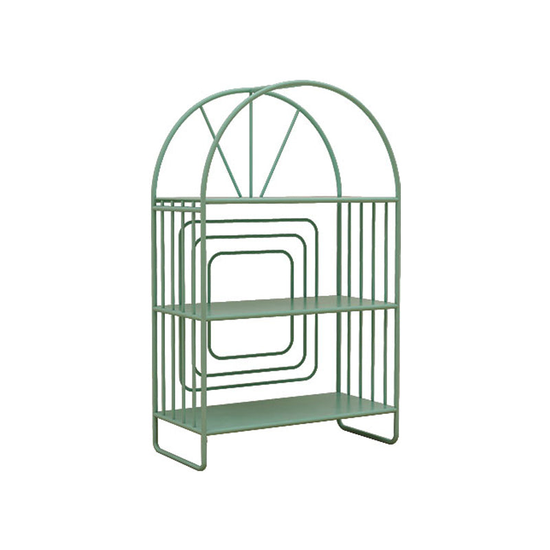 Scandinavian Style Metal Bookshelf Open Back Bookcase for Office