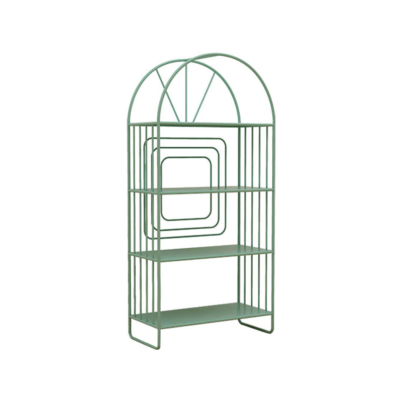 Scandinavian Style Metal Bookshelf Open Back Bookcase for Office