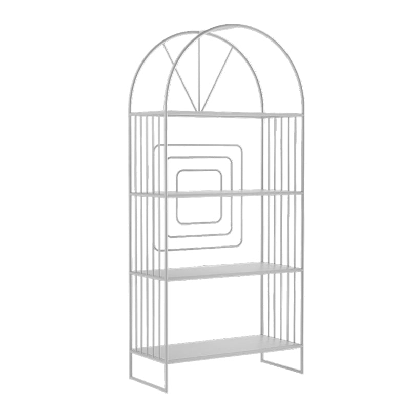 Metal Standard Bookcase Scandinavian Style Open Back Bookshelf