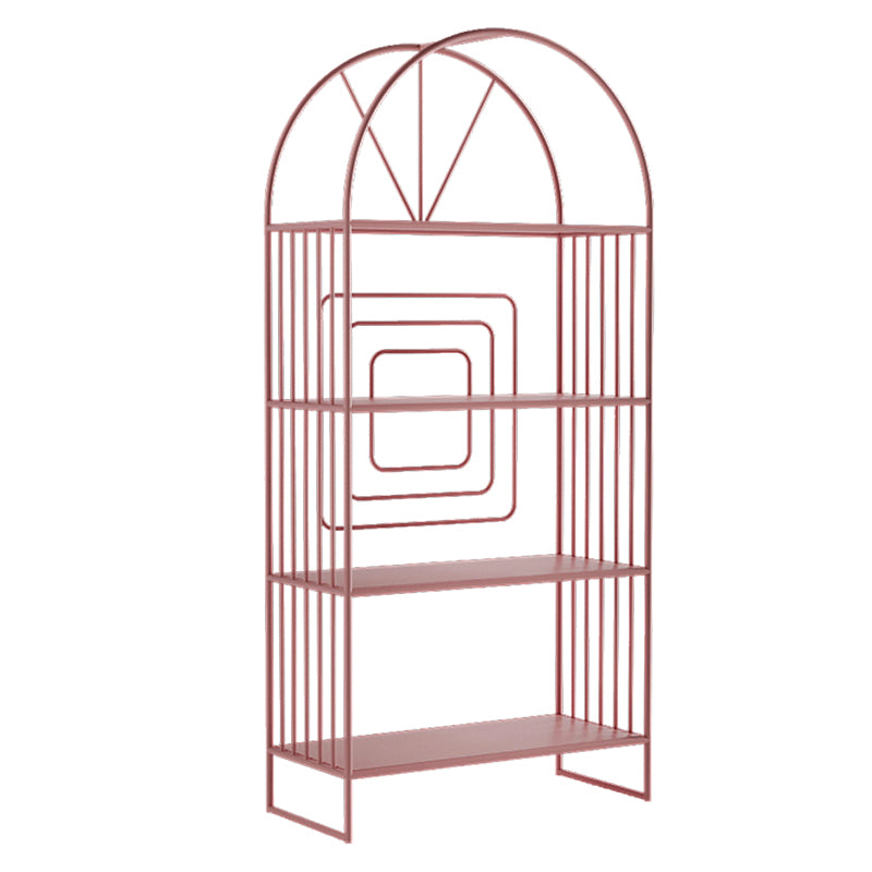 Metal Standard Bookcase Scandinavian Style Open Back Bookshelf