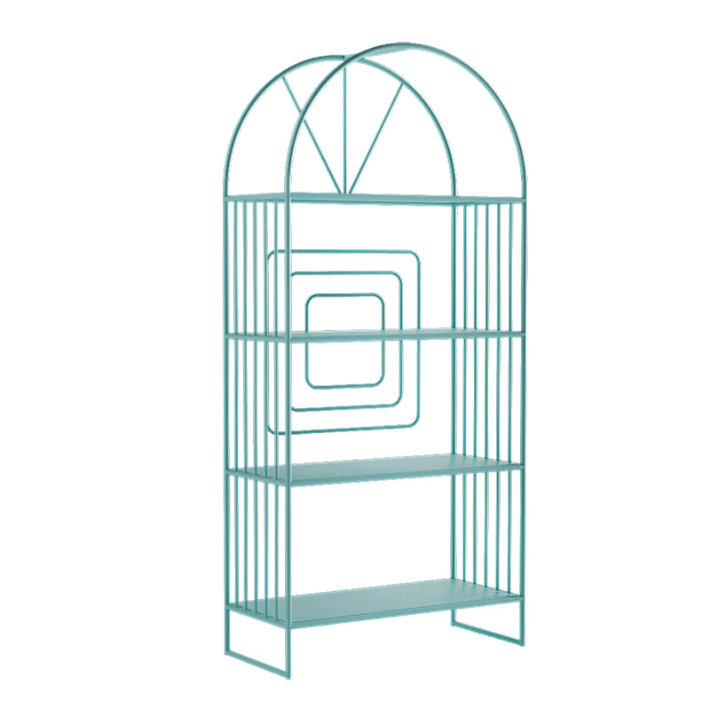 Metal Standard Bookcase Scandinavian Style Open Back Bookshelf