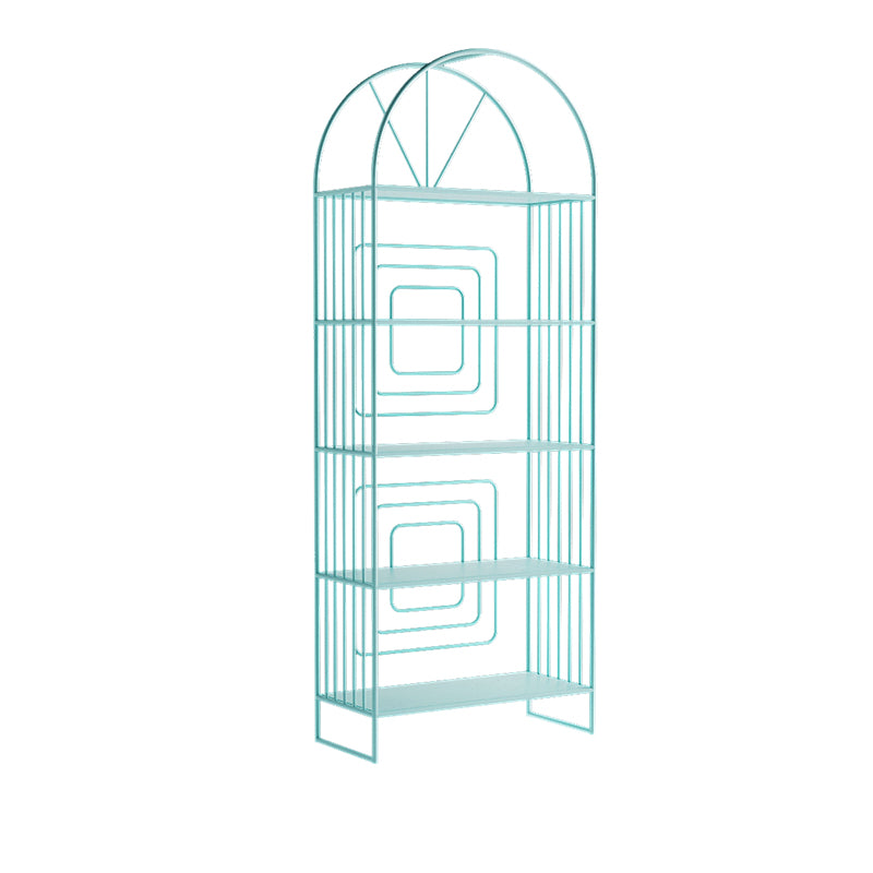 Metal Standard Bookcase Scandinavian Style Open Back Bookshelf