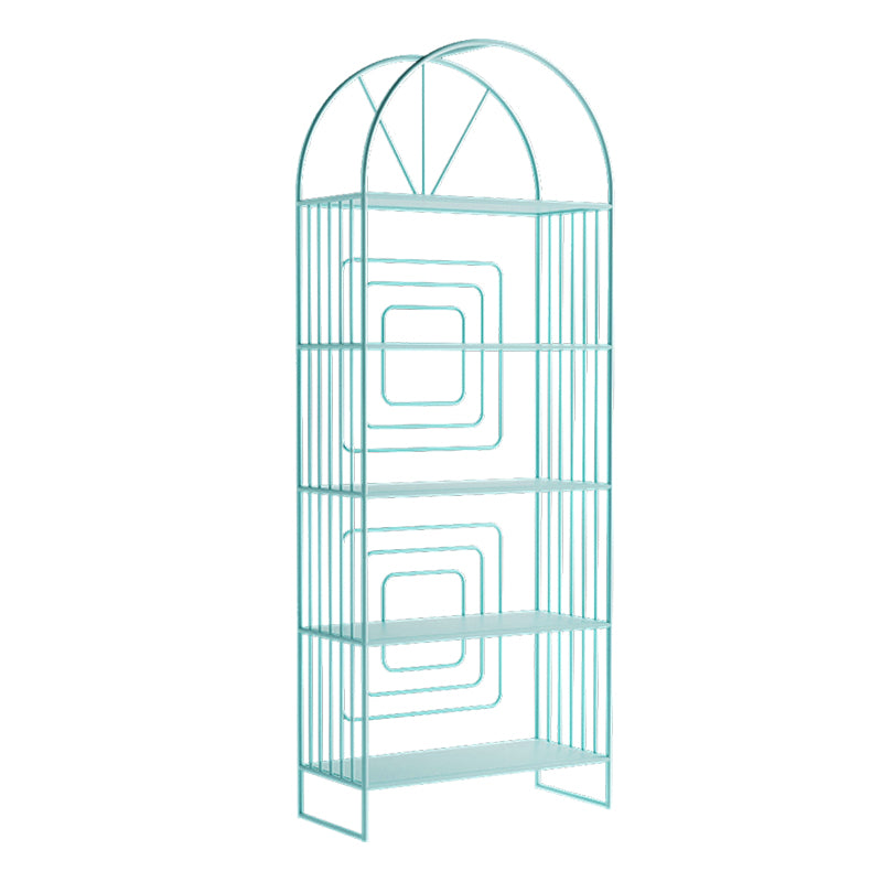 Metal Standard Bookcase Scandinavian Style Open Back Bookshelf