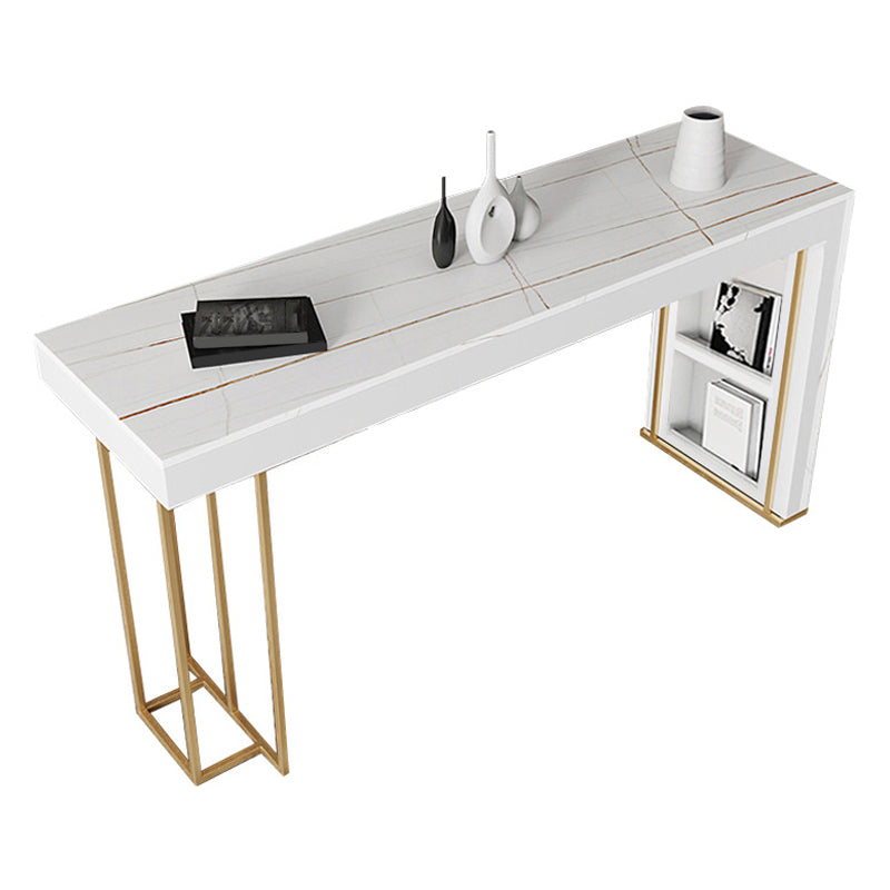 Nordic Glam Bar Counter Table Sintered Stone Table for Kitchen