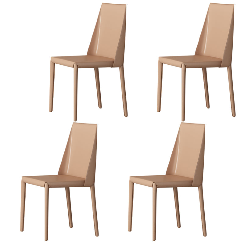 Designer Style 1/2/4/5 Pieces Dining Set Sintered Stone Dining Table with Leather Chairs