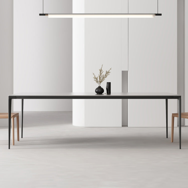 Designer Style 1/2/4/5 Pieces Dining Set Sintered Stone Dining Table with Leather Chairs