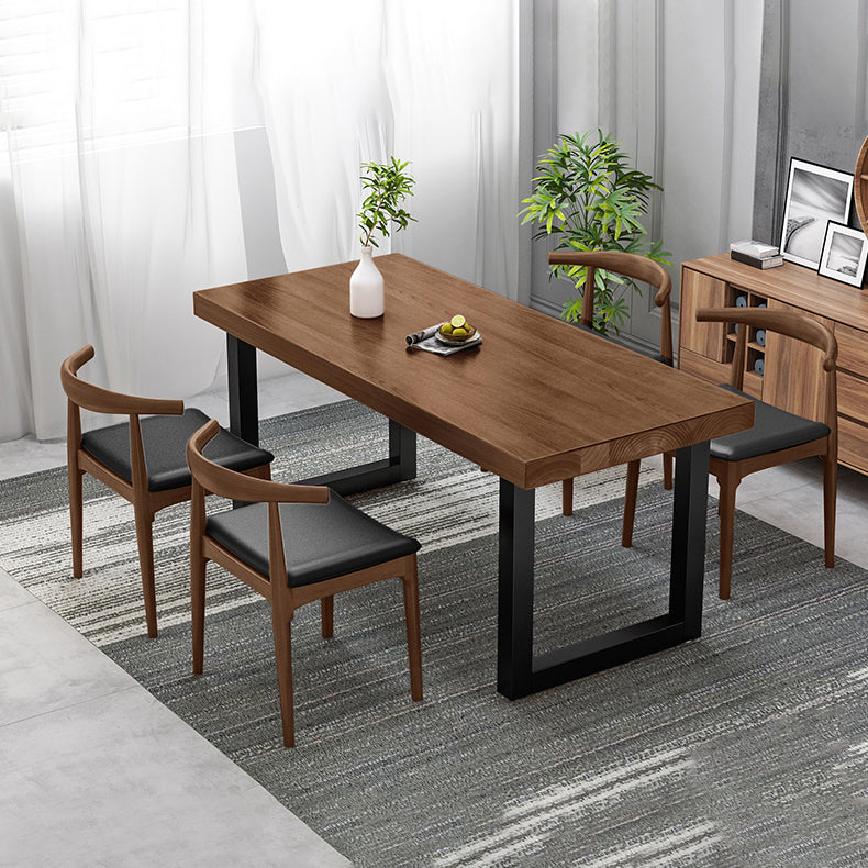 Modern 1/2/5 Pieces Dining Set Solid Wood Dining Table Set for Dining Areas