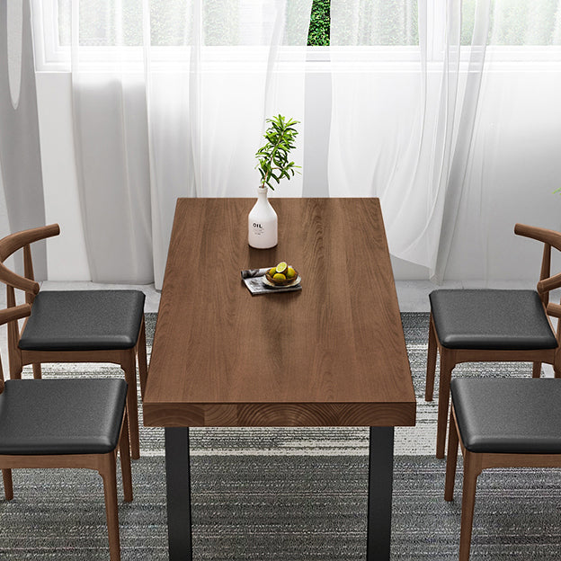 Modern 1/2/5 Pieces Dining Set Solid Wood Dining Table Set for Dining Areas