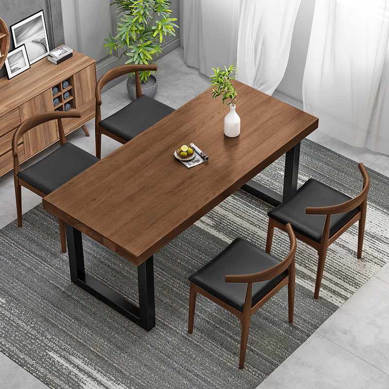 Modern 1/2/5 Pieces Dining Set Solid Wood Dining Table Set for Dining Areas