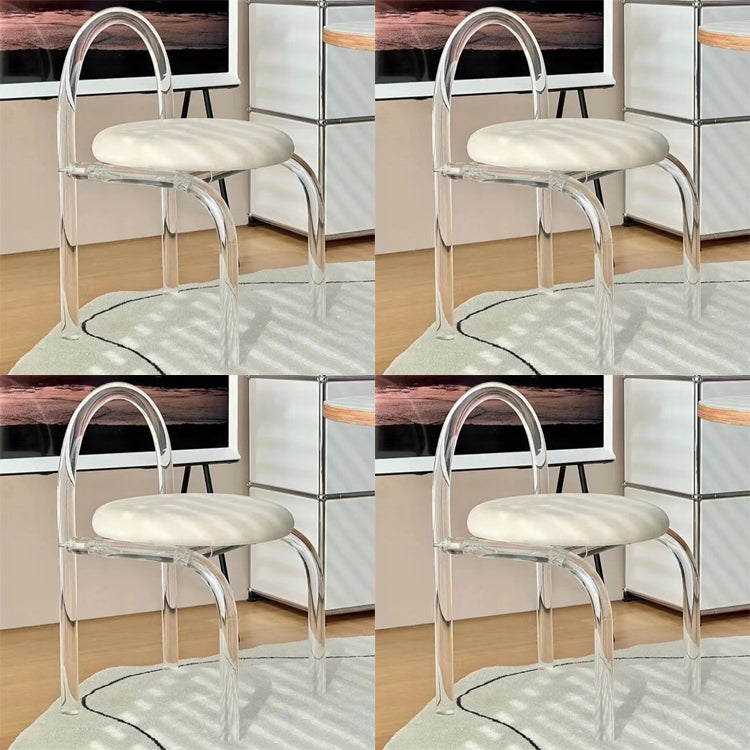 Designer Style 1/4/7 Pieces Dinette Set Acrylic Dining Table and Chairs