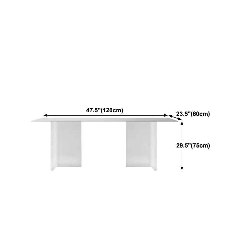Designer Style 1/4/7 Pieces Dinette Set Acrylic Dining Table and Chairs