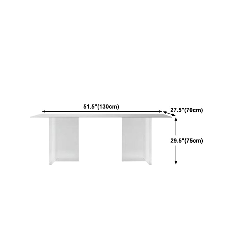 Designer Style 1/4/7 Pieces Dinette Set Acrylic Dining Table and Chairs