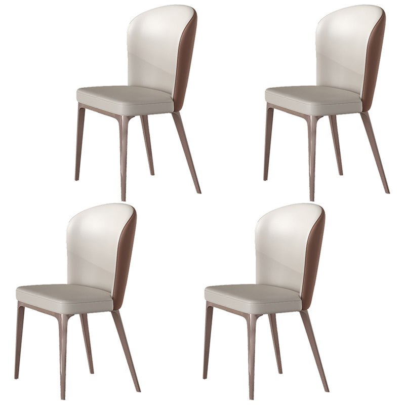 Modern 1/4/5/7 Pieces Silver Dining Table Set with Sintered Stone Top Scalable Dinette Set