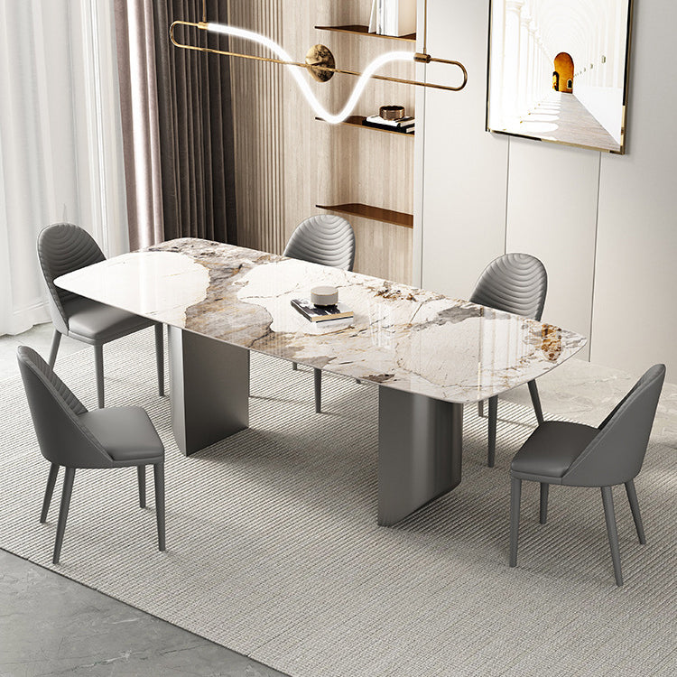 Designer Style 1/3/4/5/6 Pieces Dinette Set Sintered Stone Dining Table and Chairs
