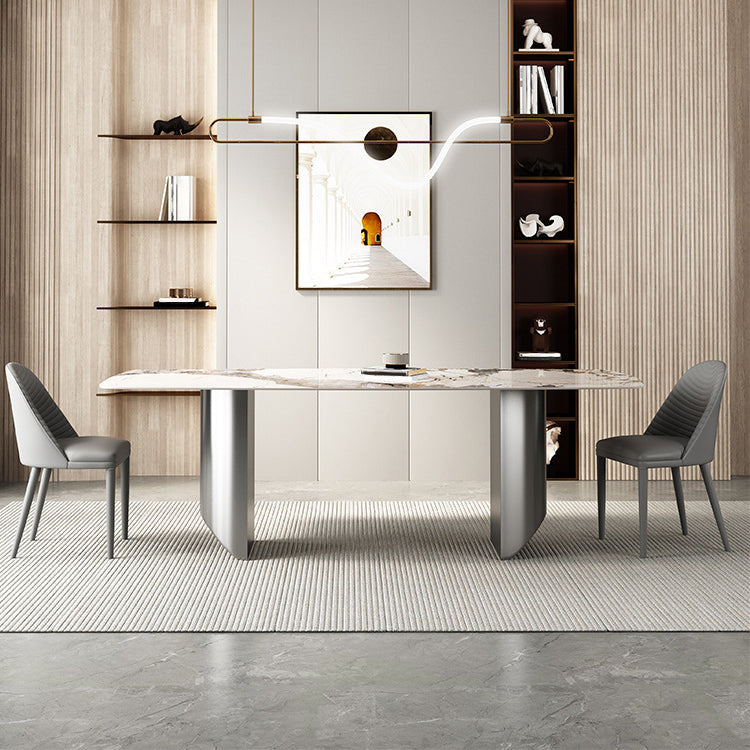 Designer Style 1/3/4/5/6 Pieces Dinette Set Sintered Stone Dining Table and Chairs