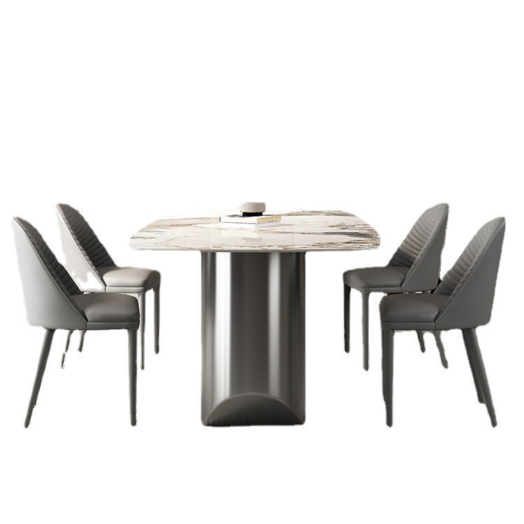 Designer Style 1/3/4/5/6 Pieces Dinette Set Sintered Stone Dining Table and Chairs