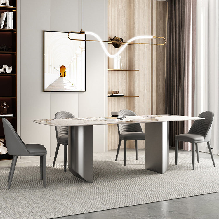 Designer Style 1/3/4/5/6 Pieces Dinette Set Sintered Stone Dining Table and Chairs