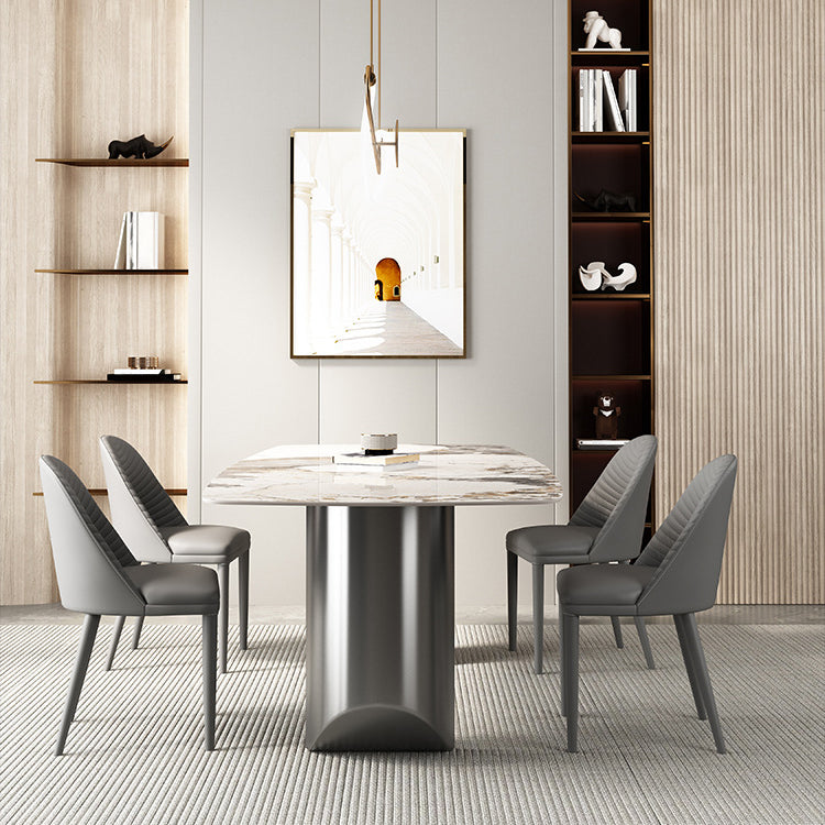 Designer Style 1/3/4/5/6 Pieces Dinette Set Sintered Stone Dining Table and Chairs