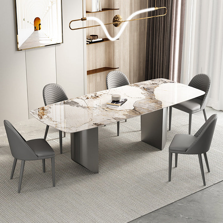 Designer Style 1/3/4/5/6 Pieces Dinette Set Sintered Stone Dining Table and Chairs