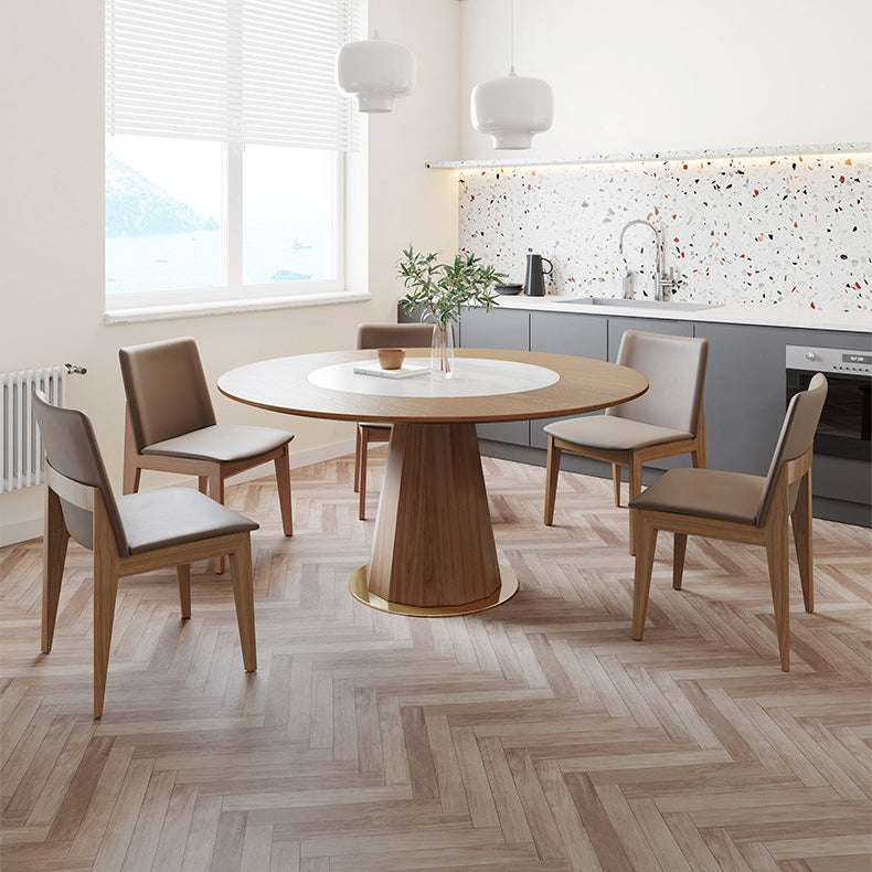 Modern 1/3/5/6/7 Pieces Dining Set Solid Wood Dining Table Set for Dining Areas
