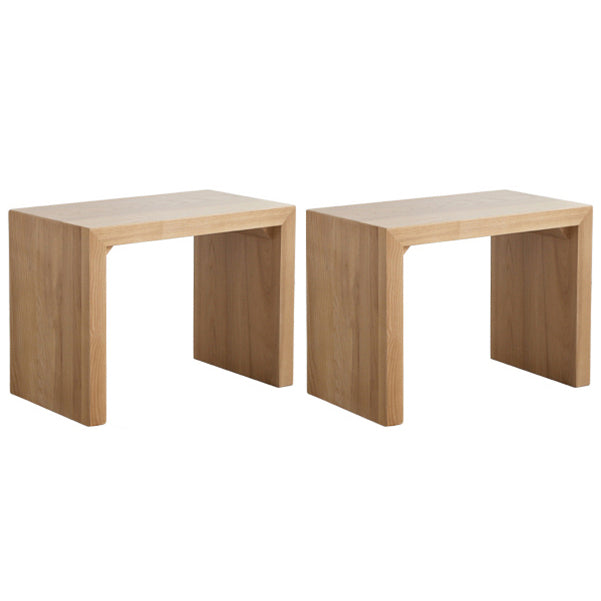 Modern 1/2/4 Pieces Rectangle Dining Table Set Ash Wood Dinette Set with Acrylic Base