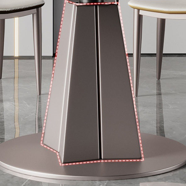 Glam 1/5/7 Pieces Dining Set Rectangular Sintered Stone Dining Table Set