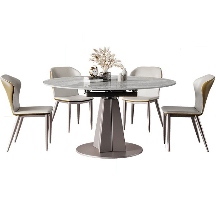Glam 1/5/7 Pieces Dining Set Rectangular Sintered Stone Dining Table Set