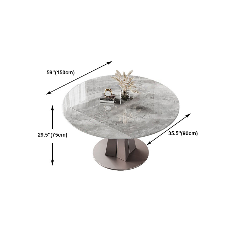 Glam 1/5/7 Pieces Dining Set Rectangular Sintered Stone Dining Table Set