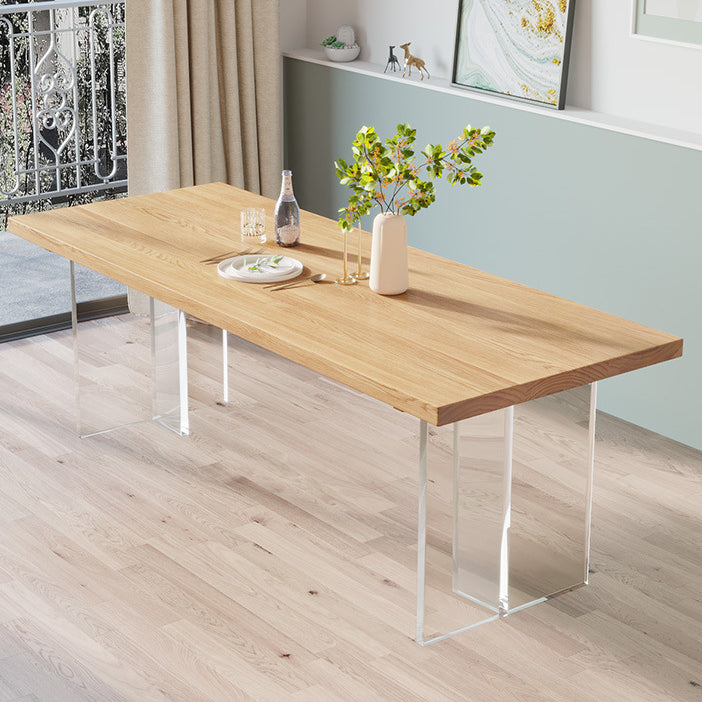 Modern 1/2/3/4/5 Pieces Dining Bench Set Solid Wood Dining Room Furniture