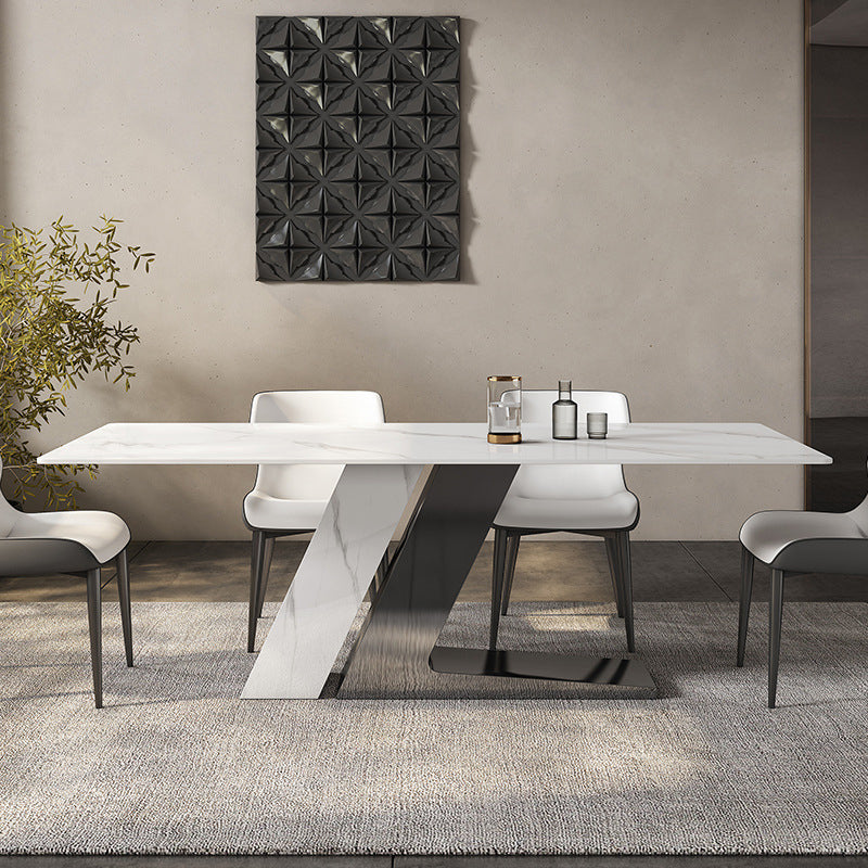 Modern Style 1/3/4/5/7 Pieces Dining Sintered Stone Dining Table Set for Kitchen