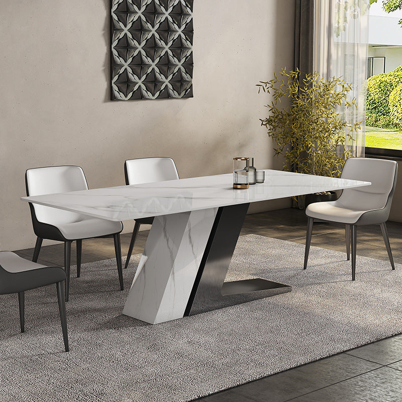 Modern Style 1/3/4/5/7 Pieces Dining Sintered Stone Dining Table Set for Kitchen