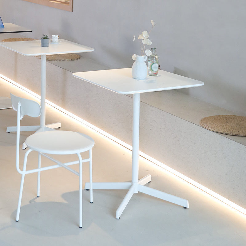 Industrial Style Dining Site Table Metal 4 Legs Dining Room Collection
