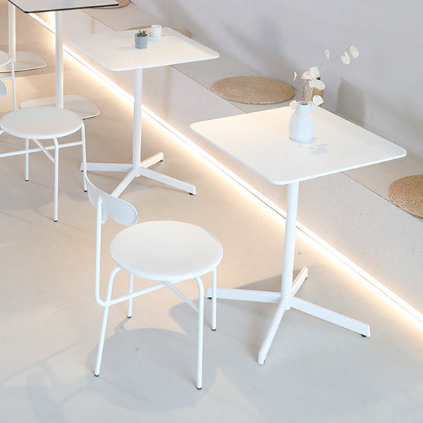 Industrial Style Dining Site Table Metal 4 Legs Dining Room Collection