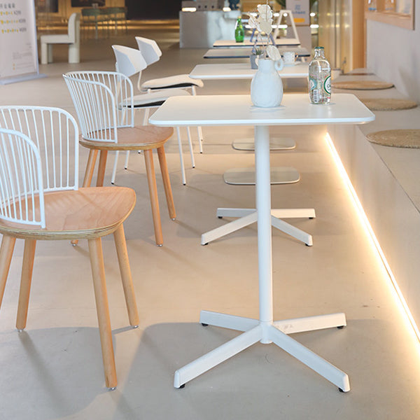 Industrial Style Dining Site Table Metal 4 Legs Dining Room Collection